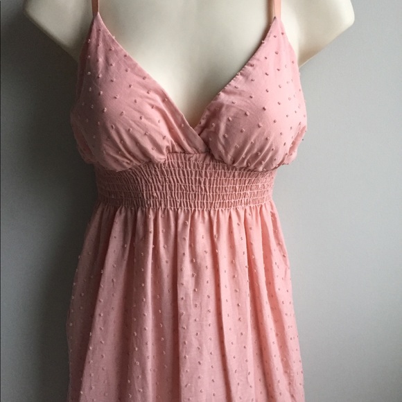 SOLD❌Papaya salmon pink spaghetti strap dress sz S - Picture 5 of 8